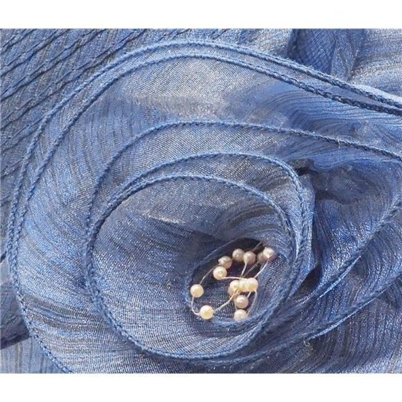 Women Organza Derby Church Wedding Hat - Picture 6 of 6